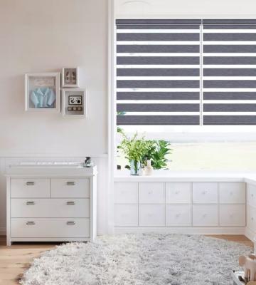 China All kinds of fabric have in stock wholesale custom blackout zebra window shade blind day night zebra blinds shades and shutters double zebra blinds for sale