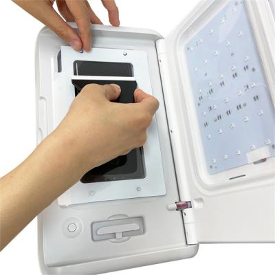 China 395NM UV Smartphone Sanitizer machine With 30+ Lamps Te koop