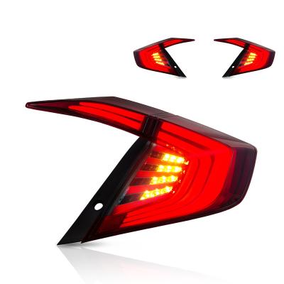 China Shockproof& Vland Factory Waterproof Car Accessories Tail Full LED Rear Light Car Lamp For Honda Civic 2016-2020 Taillights for sale