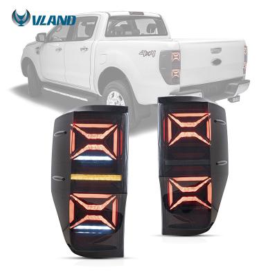 China Vland Waterproof Factory Wholesale Tail Light For Ford Ranger T6 2012-2018 Accessories Auto Ignition Car Parts LED Sequential Synth Lamp for sale