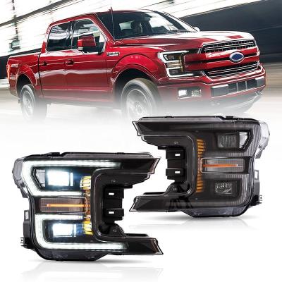 China Vland Factory Waterproof LED Headlights For Ford F150 2018-2020 Car Part Lamp Front Lighting Sequential Headlights for sale