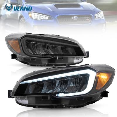 China PC+ABS VLAND 2016 2017-UP Full LED Headlights Head Light Lamp 2015 With Sequential Breathing And Welcome For Subaru Impreza WRX VA STI for sale