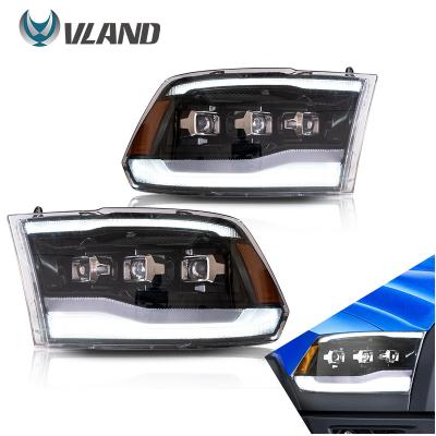 China Performance Headlights VLAND Factory Car Lamp Assembly For Dodge Ram 1500/RAM 2500/RAM 3500 Classic 2019-2021 Headlights 2009-2018/Ram 1500 for sale