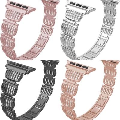 China Fashionable Band Smart Watch Stainless Steel Simple Design Strap Watch Accessory Series For Apple Watch Strap for sale