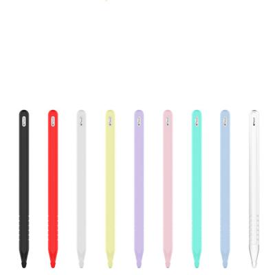 China 2020 Best Selling Single Folder Products Silicone Candy Color Full Body Cover Case With Cap For Apple Pencil 2 for sale