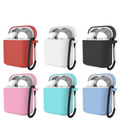 China With Metal Hook Factory Directly Sell Great Quality 8 Colors Shape Silicone Carrying Case With Key Chain For Huawei Fly Pods for sale