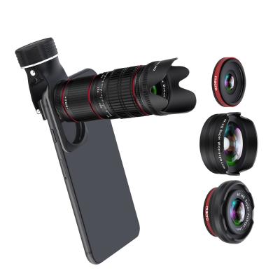 China Universal 12.8X Wide Angle Lens Zoom Optical HD Mobile Phone Camera Telescope Lens For IPhone Samsung Huawei Oppo Vivo HTC, etc. for sale