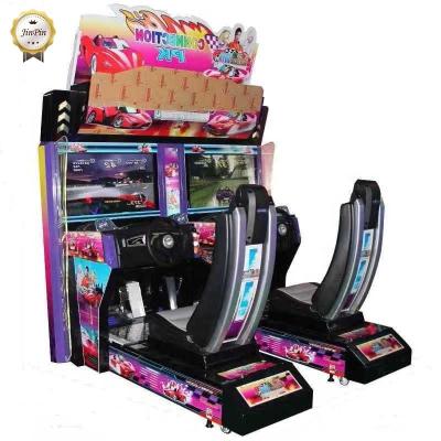 China 32 Inch Coin Operated Arcade Steering Wheel Vibration Racing Simulation Game Machine HD Around The World Game Machine for sale