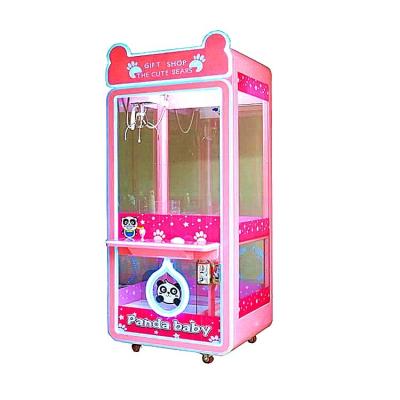 China The Wooden Case + Candy Glass Wholesale Automatic Claw Toy Clip Machine For Amusement Park Game Lobby for sale