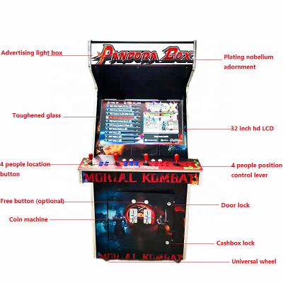 China Wood+acrylic 32 Inch Screen 4 Operation Pos Game Indoor Coin Video Arcade Games for sale