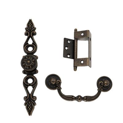 China Classic Modern Vintage Metal Furniture Handles Antique Copper Zinc Alloy Bedroom Drawer Cupboard Wardrobe Door Handles and Knobs for sale