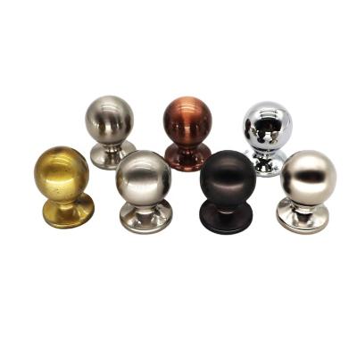 China Modern Handles For Furniture Cabinet Factory Direct Sale Black Drawer Round Furniture Pulls And Knobs Zinc Alloy Handles for sale