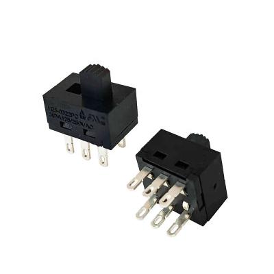 China ON-ON AC CUL TUV certified 2, 3, 4, 5, 6 high temperature resistant plastic sliding speed dual-wireable/PCB voltage and current switch for sale