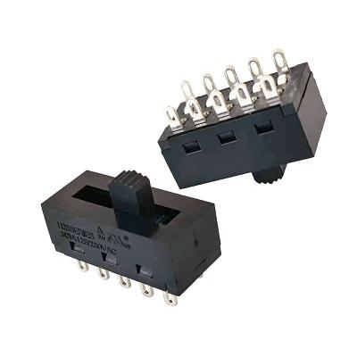 China 5P5T AC 2, 3, 4, 5, and 6 High Temperature Resistant Plastic Sliding Speed ​​Voltage and Current Switch for sale