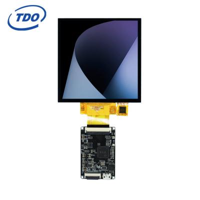 China smart display, 4 inch 480*480 IPS square TFT LCD display with RGB interface, UART TTL power board IPS touch screen 4 inch for sale