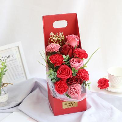 China Promotional Gifts Big Sale Christmas Day Immortal Soap Forever Flower Forever Rose In Gift Box for sale