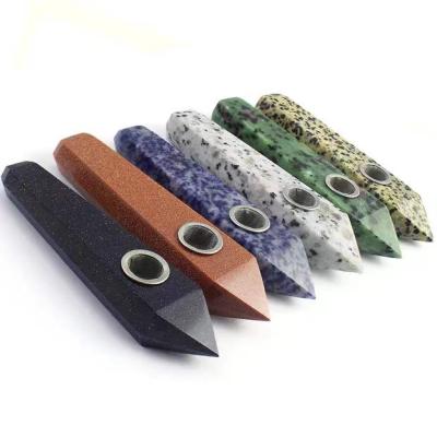 China Euro-American Wholesale Natural Stones Smoking Pipes Weed Crystal Tobacco For Souvenirs for sale