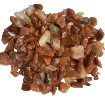 China China wholesale natural red crystal gravel tumbled shiny crystal stone chips for decoration for sale