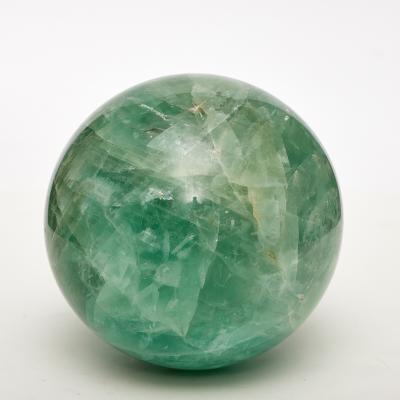 China China wholesale high quality natural crystal geo stone green fluorite sphere quartz ball national quartz ball for souvenir for sale