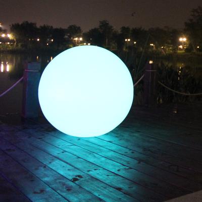 China Modern 50CM LED Globes Outdoor Waterproof Pe Plastic Rotating Led Ball for sale