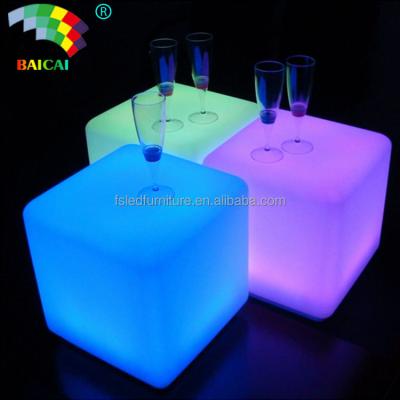 China UV-and Weather-resistant 3d led cube led light outdoor furniture cube led for sale