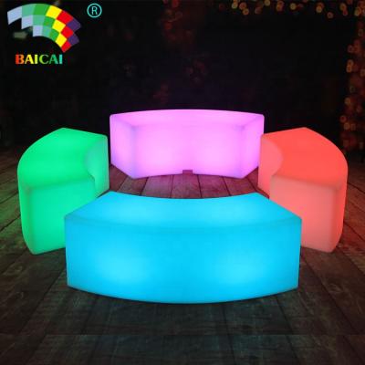 China Bar Chair New Style R.G.B 16 Colors Changing Led Light Chair / Led Glowing Chair / Light Cube Seat for sale