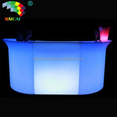 China Bar Table LED Bar Counter Night Club Used Modern LED Furniture Creative Bar Counter for sale