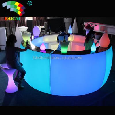 China Modern hot sale illuminated mobile led portable led bar counter for bar for sale