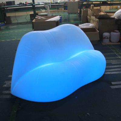 China Modern Design Extendable Waterproof Plastic Living Room 16 Color Led Lightweight Sofa for sale