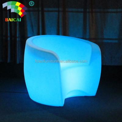 China Commercial Furniture Waterproof Rechargeable Color Changing LED Sofa Indoor Modern Sofa LED Bar for sale