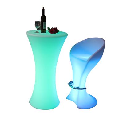 China Modern Led Illuminated Bar Furniture Led Nightclub Furniture Novelty Light Wholesale Bar Stools for sale