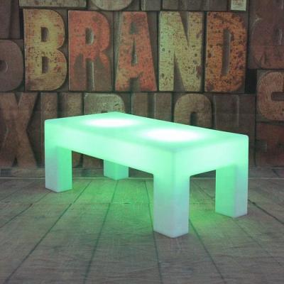 China Modern Outdoor Illuminated Furniture Led Table And Chair Set for sale