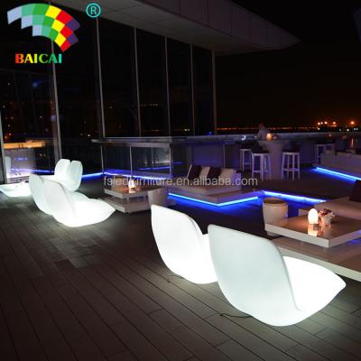 China Modern Unique Illuminated LED Bar Furniture LED Lighting Tables And Chairs for sale