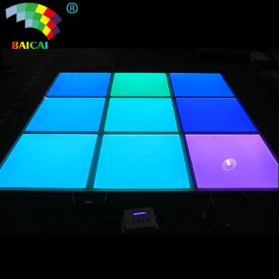 China Bar stage decoration LED dance floor with wifi/DMX/wireless remote 30*330*42mm for sale