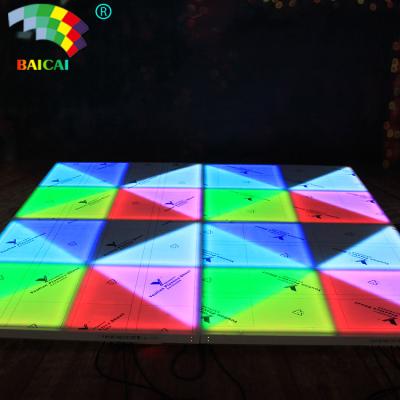 China Remote control color changing indoor waterproof led dance floor for wedding party 30*330*42mm for sale