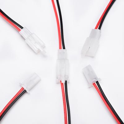 China 2.8 2 Pin Electronic Male Wire Cable Assembly Plug to 2 Pin Female Cable Tamiya Connector Electrical Wires for sale