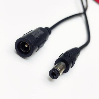 China Hot Sale Overhead 5.5 2.1 Mm DC Plug Cable With Lock Power Connector DC Male To Female Power Cable For Led Strip Light for sale