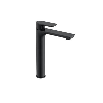 China Modern Single Handle Basin Faucet Black for sale