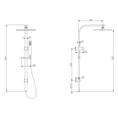 China Modern Chrome Shower Faucet for sale