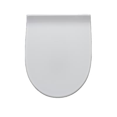 China Slow-end Toilet Seats Wholesale White Thin Plastic Toilet Seat Cover PP Toilet Seat With Soft Close And Quick Release for sale