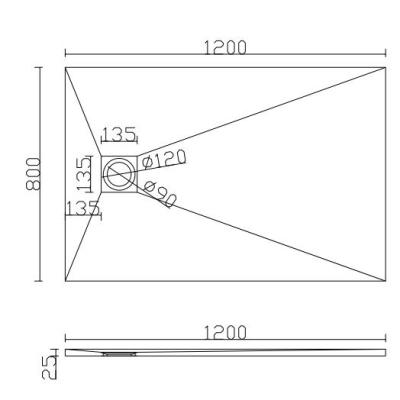 China Durable White Artificial Stone Resin Shower Retangular Shower Tray Customize Walk In Shower Corner Base for sale