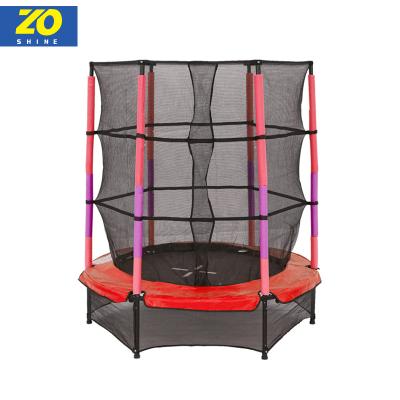 China Zoshine Good Quality Protective Net Professional Indoor Double Trampoline For Kids Exercise Mini Jump for sale