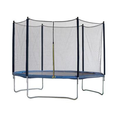 China Zoshine Cloth Round Park Protector Net Outdoor Gymnastic Trampoline With Enclosures Slide Ladder For Adults for sale