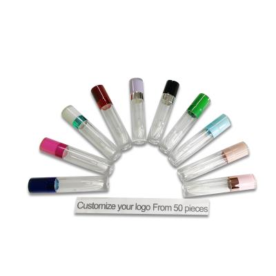 China CY317 Cosmetics In Stock Beautiful Round 6ml 8ml Lip Gloss Wholesale Packaging With Empty Pink Wand Lip Gloss Custom Tube for sale