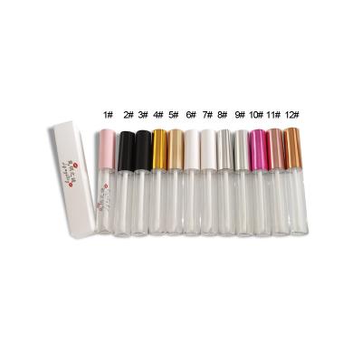 China CY100 Cosmetics In Stock 10ml Round Refillable Eyeliner Bottle Free Samples White Lip Gloss Small Size Tube for sale