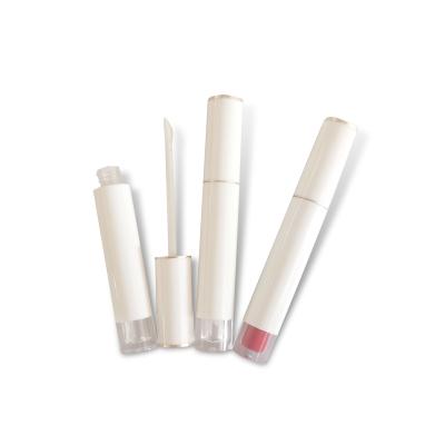 China CY808 Cosmetics Custom Lip Gloss Tube Packaging Plastic Lip Gloss Tube With Brush Applicator Empty Round Lip Gloss Packaging for sale