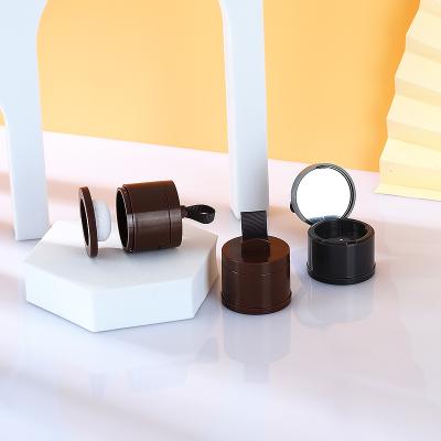 China M022 Chemical Round Pressed Powder Case Highlight Blusher Container With Mirror Sponge Puffs And Ribbon Hairline Powder Silk Cases for sale