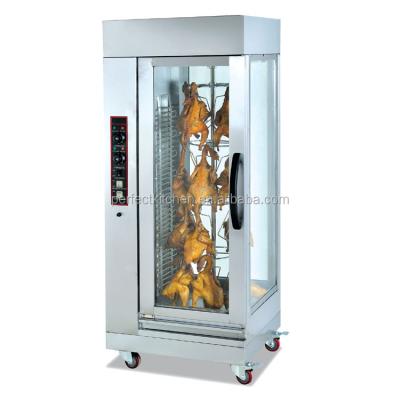 China Voltage Controller Electric Chicken Grill Machine Rotisserie With 16pcs Auto Rotate Whole Chicken for sale