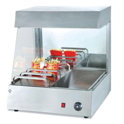 China Countertop Stainless Steel Fast Food Equipment Chips Warmer for sale