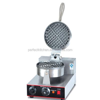 China Commercial Waffle Baker Stainless Steel Electric Waffle Maker With Single Plate for sale